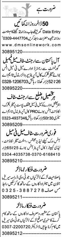 Management Staff In Faisalabad Jobs