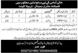 Combined Military Hospital CMH Tarbela Jobs